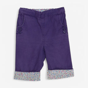 Trousers Purple 3/4 Length 