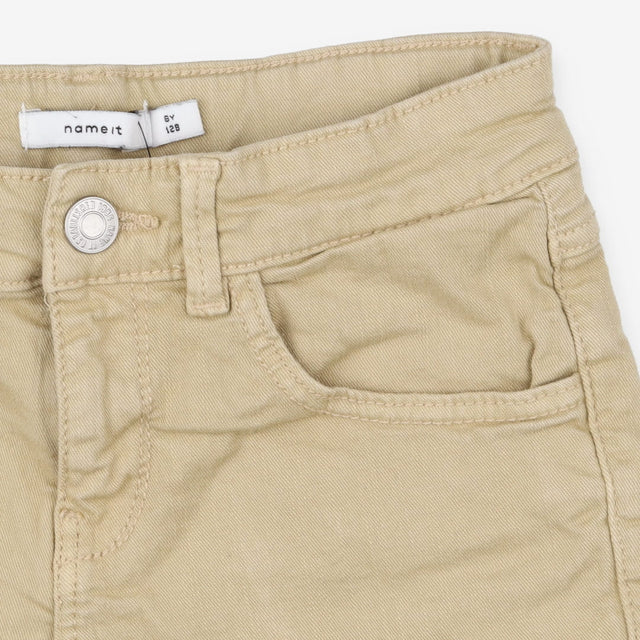 Denim Mini Shorts Stone