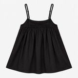 Black and Cream Embroidered Camisole Top