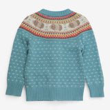 Cardigan Fairisle Knit with Guinea Pigs