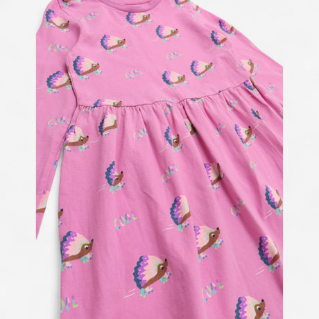Pink hedgehogs on skates LS dress 