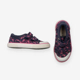 Canvas Trainer Navy with Pink Flamingos
