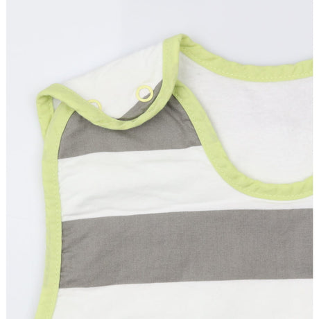 Sleepingbag large grey striped green edging 1.0tog