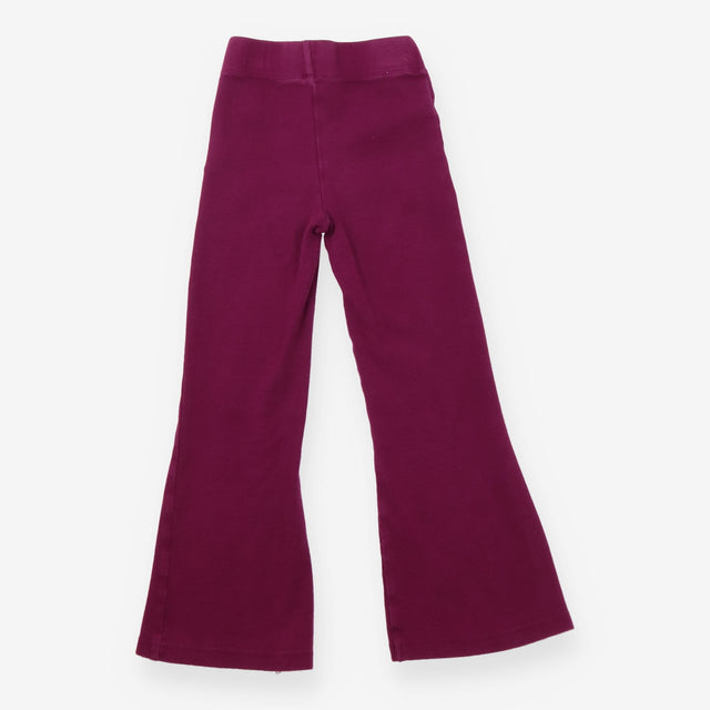 Leggings flared ribbed purple