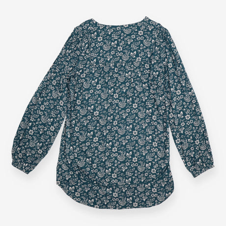 FatFace Teal Green Paisley Floral Notch Neck Tunic