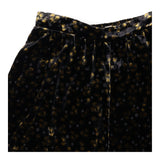 Midi Skirt Floral Printed Devore Velvet