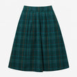 Pleated Midi Skirt Teal Green