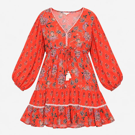 Dress Monsoon Beach Paisley Tiered Tassel Cover Up