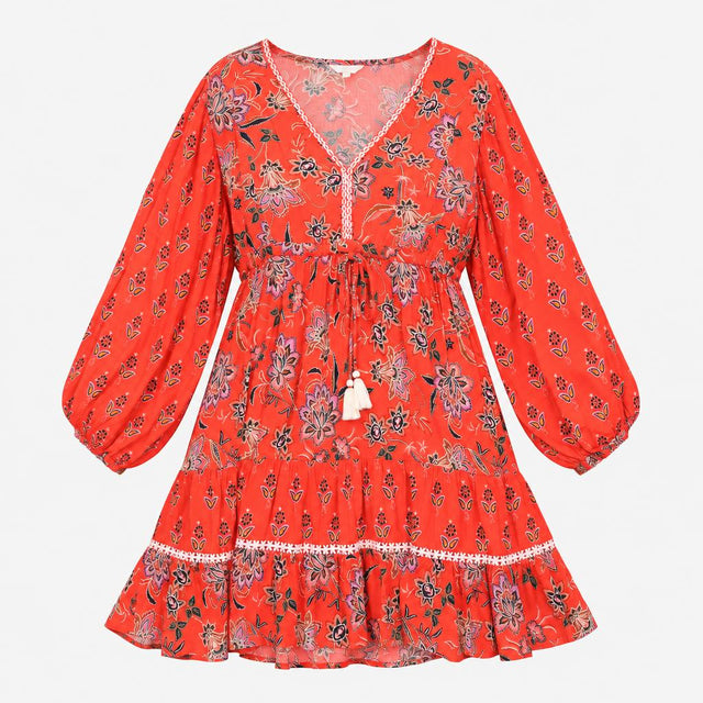 Dress Monsoon Beach Paisley Tiered Tassel Cover Up