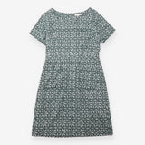 Dress Green Ivory Botanical Tiered Midi