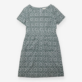 Dress Green Ivory Botanical Tiered Midi