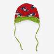 Red with Police Cars Baby Bonnet
