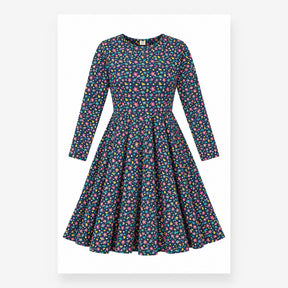 Cotton Floral Polka Dot Long Sleeve