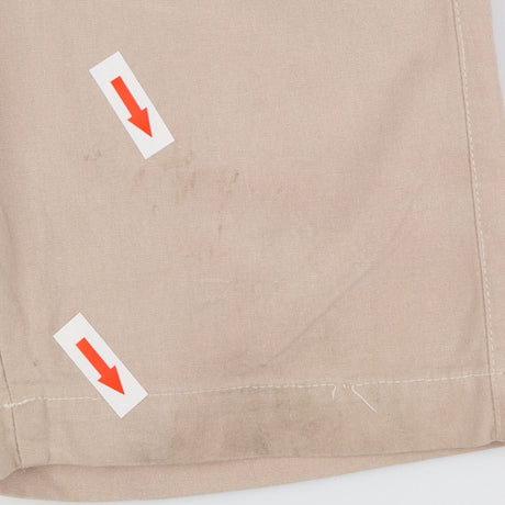 Shorts Painter Beige with purple Drawstring