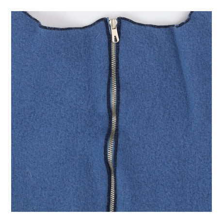 Cashmere Wool Blue Structured Vest – Women’s Winte