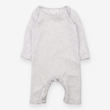 Sleepsuit footless grey white stripe 