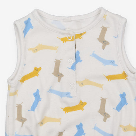 White Sausage Dogs Romper 