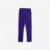 Purple Ribbed Leggings