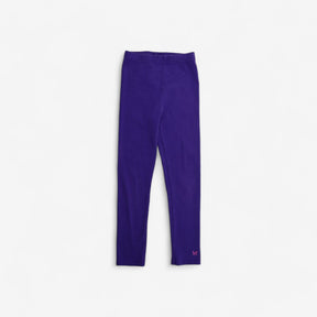 Purple Ribbed Leggings