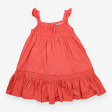 Jillians Closet Coral Embroidered Dress
