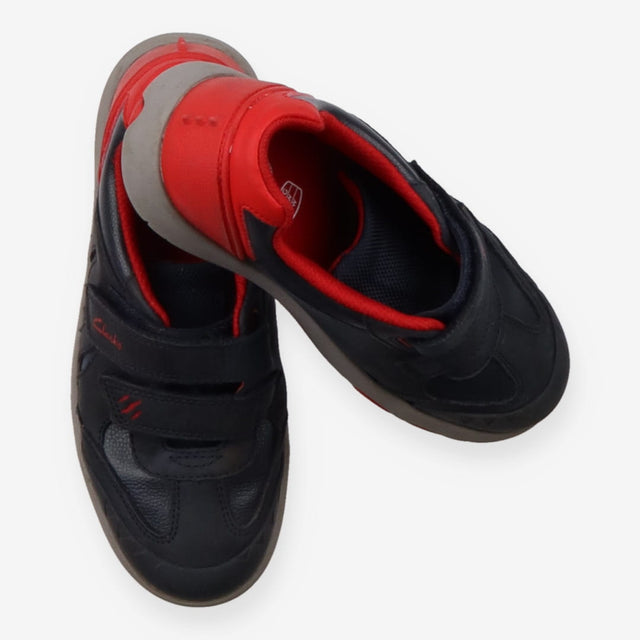 Trainers navy with red fossil sole