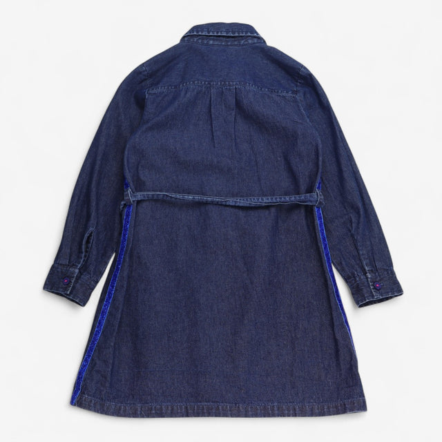 demin dress long sleeve with sparkly buttons