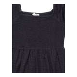 Square Neck Textured Jersey Midi Dress