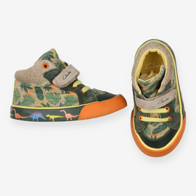 High Tops Frugi x Clarks Khaki Jungle Print