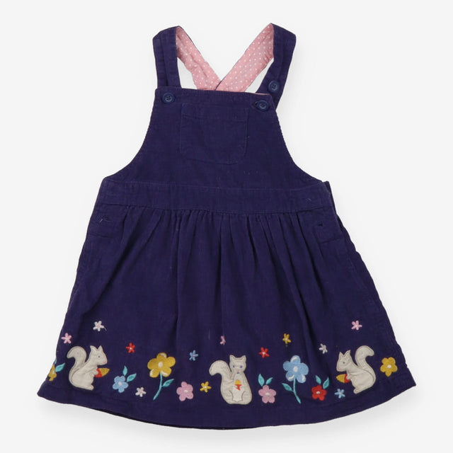 Pinafore Cord Purple Squirrels