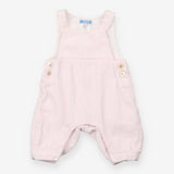 Pink ribbed dungarees