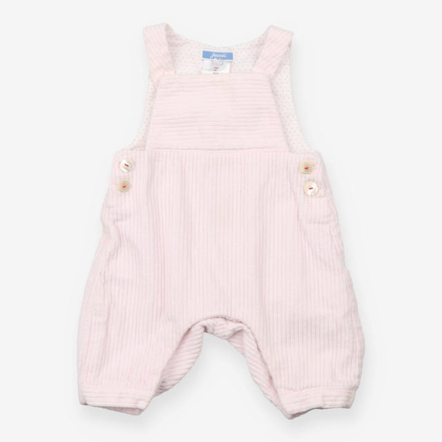 Pink ribbed dungarees