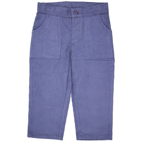 Simple Cord Trousers - Night Blue