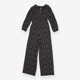 Delta Jumpsuit Jersey Black Long Sleeve