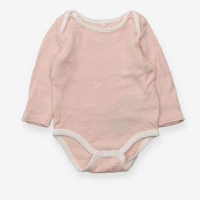 Bodysuit Long Sleeve Pink Stripe