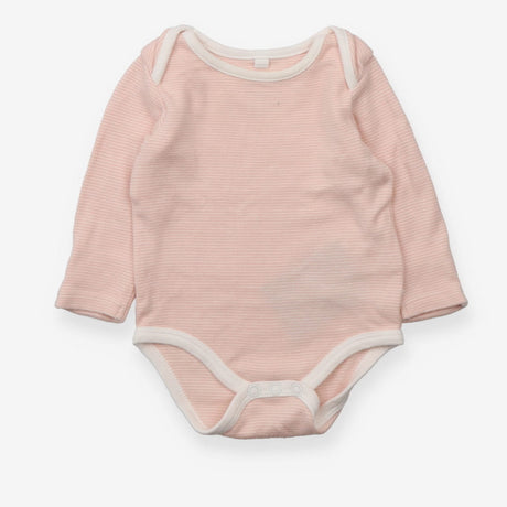 Bodysuit Long Sleeve Pink Stripe