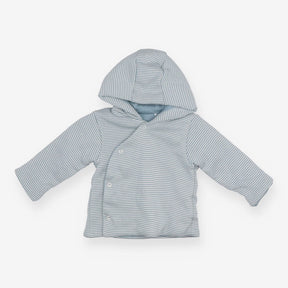 Cardigan Hooded Blue Stripe