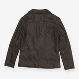 Blazer Textured Grey Open Front Jacket