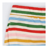 Leggings multi colour stripes cream cuffs