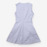 Light Blue Cotton Sleeveless Tunic Dress