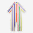 Swimsuit white purple pink stripe