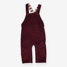 Burgundy Cord Dungarees