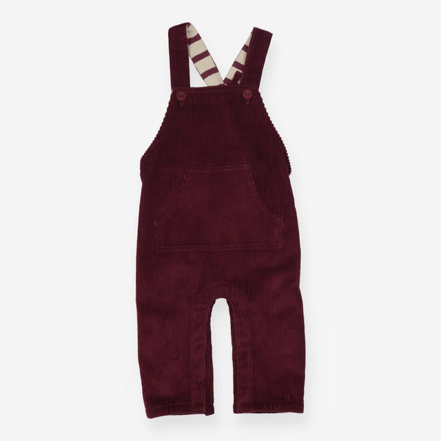 Burgundy Cord Dungarees