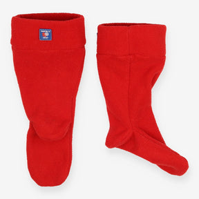Bright red welly liners