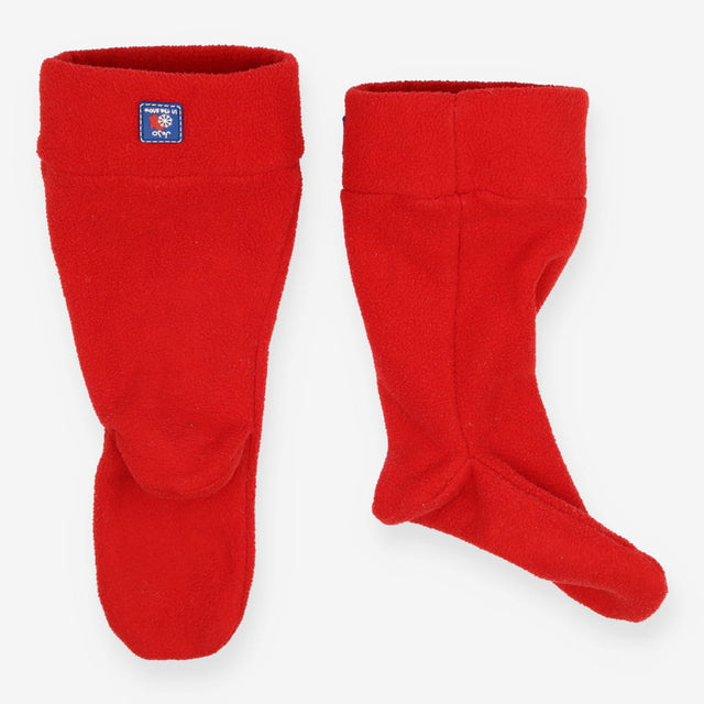Bright red welly liners