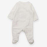 White Ribbed Deer Sleepsuit 
