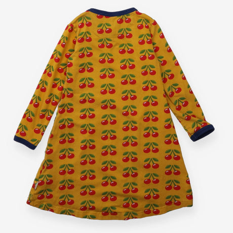 Dress long sleeve yellow with cherry