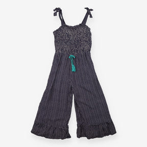 Navy and white stripe jumpsuit