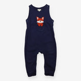 Jersey Dungaree Navy Fox Pocket