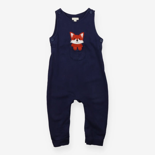 Jersey Dungaree Navy Fox Pocket