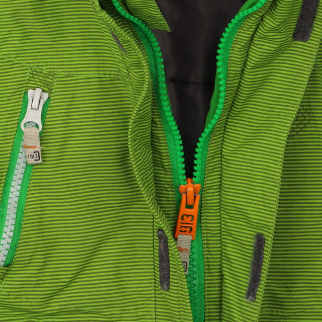 Green stripe coat